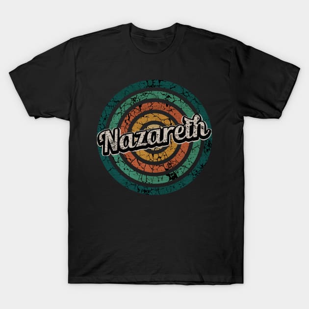Nazareth // Retro Circle Crack Vintage T-Shirt by People Mask